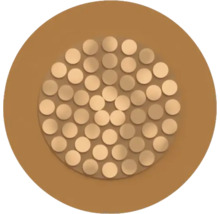 Querschnitt eines Elektrokabels mit Kupferlitzen