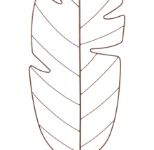 Dekorative Metallblatt Silhouette