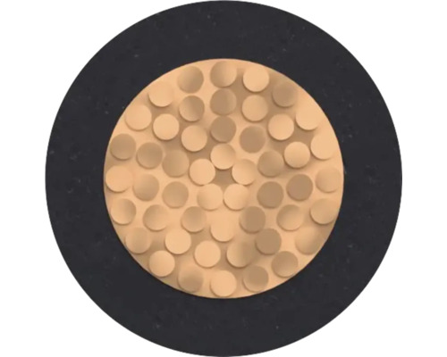 Kreisförmige Wanddekoration mit erhabenen Kreismustern