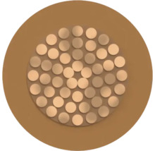 Kupferdrahtquerschnitt mit vielen einzelnen Adern