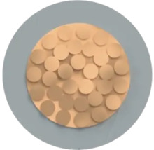 Décoration murale avec des éléments circulaires