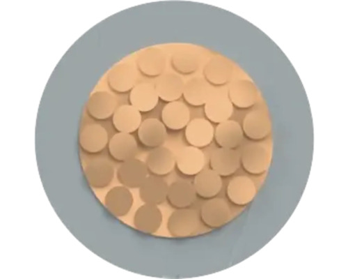 Décoration murale avec des éléments circulaires