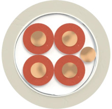 Section transversale d'un câble électrique avec cinq fils