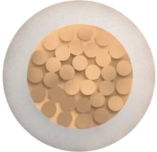 Dämmstoffscheibe mit runden Aussparungen