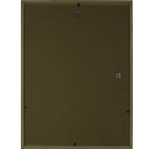 Rückseite eines Holzbilderrahmens mit Aufhängungen