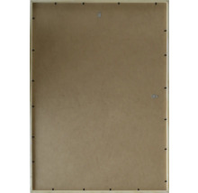 Rückseite eines Bilderrahmens mit Holzrahmen und Aufhängern