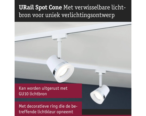 URail Cone Spot mit austauschbarem Leuchtmittel für individuelles Lichtdesign
