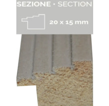 Holzprofilleiste, 20 x 15 Millimeter