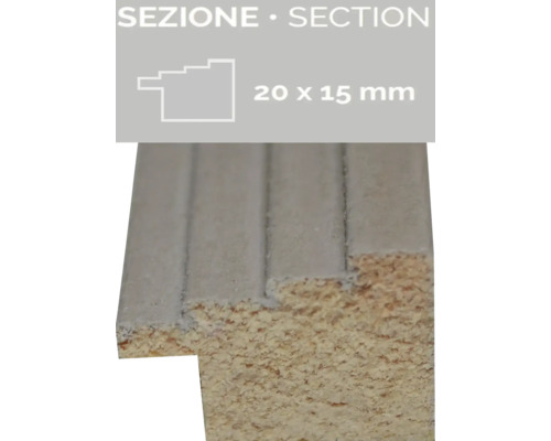 Holzprofilleiste, 20 x 15 Millimeter