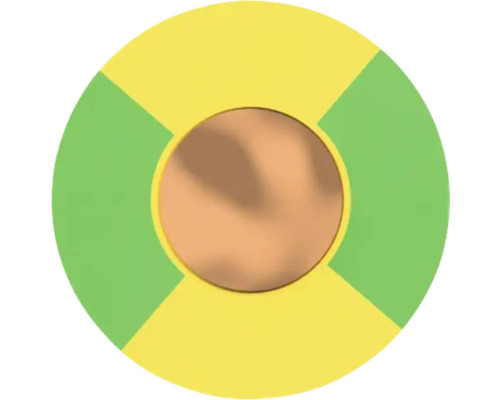 Runder Aufkleber mit Kreismuster