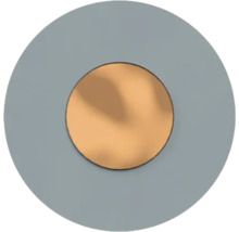 Runder Spiegel mit Metallrahmen