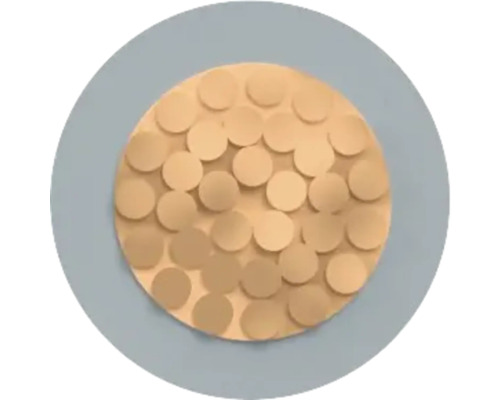 Décoration murale décorative avec des éléments ronds