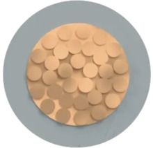 Décoration murale circulaire avec motifs circulaires en relief