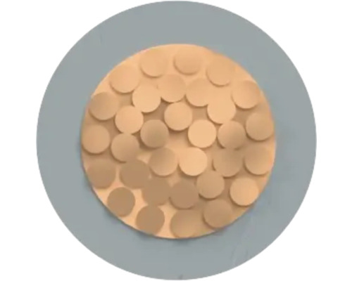 Décoration murale circulaire avec motifs circulaires en relief