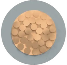 Panneau mural circulaire avec des points en relief