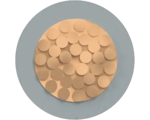 Panneau mural circulaire avec des points en relief