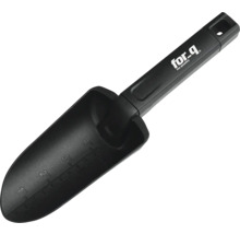 Transplantoir noir avec graduation de profondeur et logo for-q