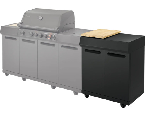 Module de cuisine extérieure avec porte et planche à découper