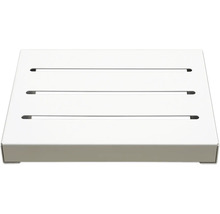 Étagère de douche carrée avec fentes