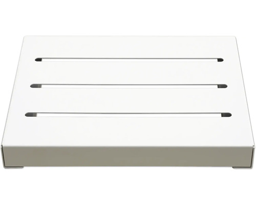 Étagère de douche carrée avec fentes