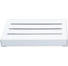 Tabouret de douche blanc avec trois fentes