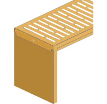 Illustration d'un caniveau de drainage avec fentes
