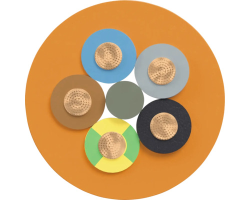 Querschnitt eines Elektrokabels mit mehreren Adern