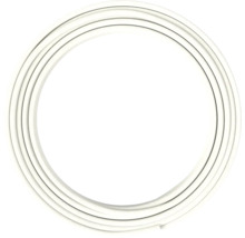 Profilé d'étanchéité en PVC blanc en forme d'anneau