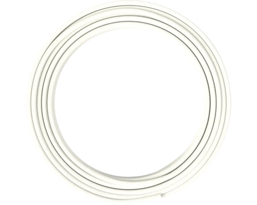 Profilé d'étanchéité en PVC blanc en forme d'anneau