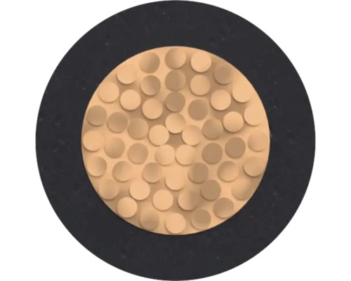 Dekorplatte mit erhabenen Kreisen