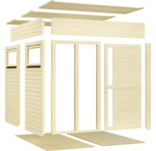 Kit de maison de jardin en bois avec porte et fenêtre