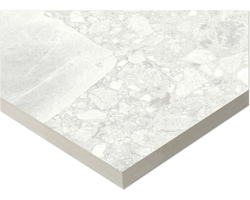 Échantillon de carreau avec décor en pierre