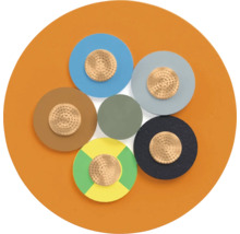 Section transversale d'un câble électrique avec plusieurs conducteurs