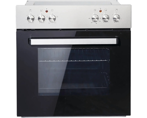 Cuisinière électrique en pose libre avec boutons de commande et hublot