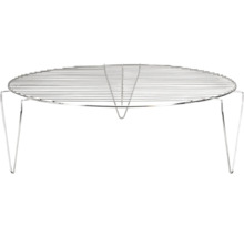Grille de barbecue ronde avec pieds en métal