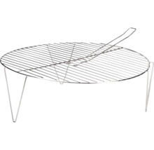 Grille de barbecue ronde avec pieds et poignée