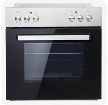 Cuisinière électrique avec boutons de commande et hublot