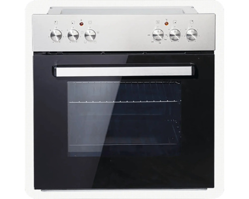 Cuisinière électrique avec boutons de commande et hublot