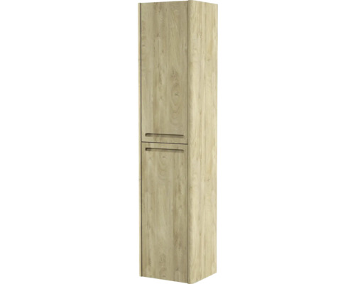 Armoire haute avec deux portes et structure en bois