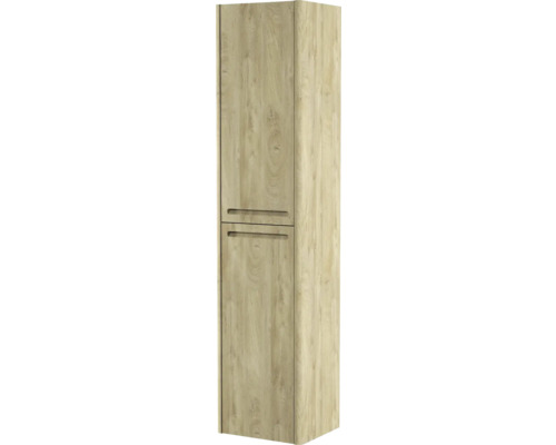 Armoire haute aspect bois avec deux portes