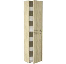 Armoire haute en bois avec étagères
