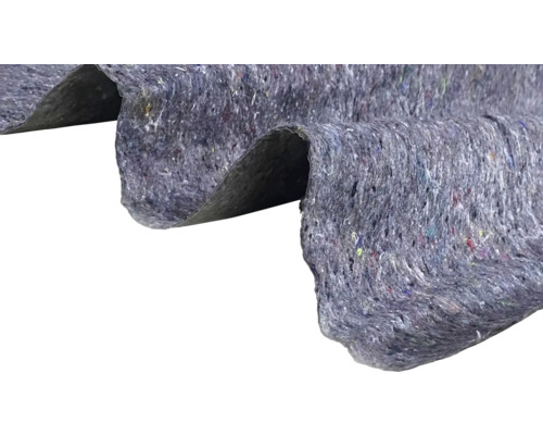 Molleton de protection de construction gris en détail