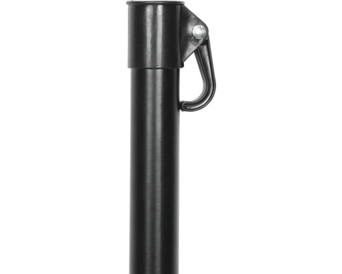 Pied de support en métal avec mousqueton