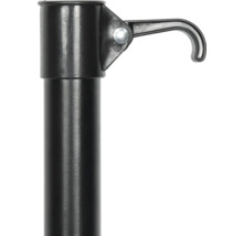 Barre métallique avec crochet