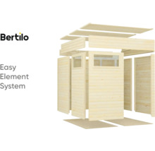 Bertilo Gartenhaus Bausatz aus Holzelementen