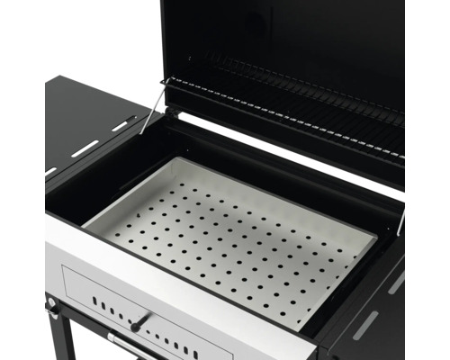 Gril à charbon de bois avec bac à charbon