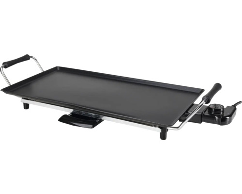 Plaque de cuisson électrique avec poignées et régulateur de température pour l'intérieur