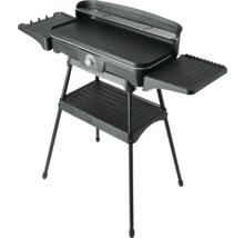 Gril électrique avec étagère et deux tables d'appoint