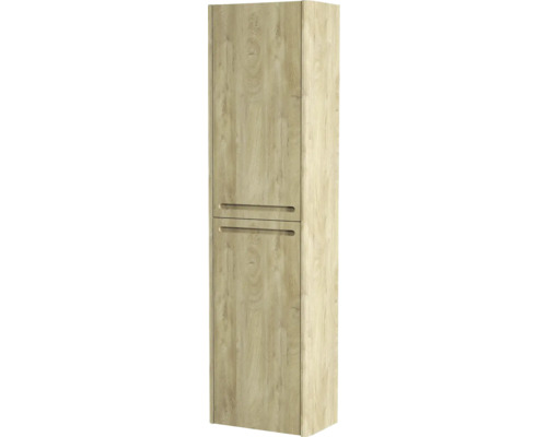 Armoire haute avec décor en bois