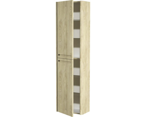 Armoire haute avec plusieurs étagères